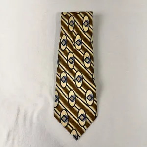 Mr. Eddie Wilmette Zanzara Men's Silk Tie Vintage Geometric Multicolor Necktie thumbnail 3