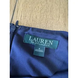 Lauren Ralph Lauren Women Side Button Swing Dress Sz 4‎ Knee Length Lined Formal thumbnail 3