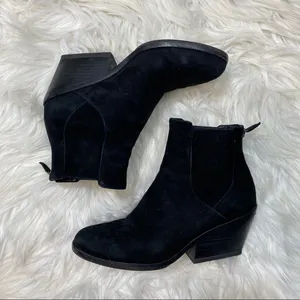 Eileen Fisher Peter Black Suede Ankle Boots Booties size 6.5 thumbnail 2