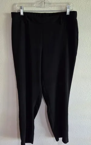 Style & Co Women’s Black Pull-On Stretch Ankle Pants Trouser Size Medium W-163 thumbnail 1