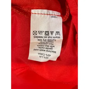 J.Crew Size 6 Orange Linen‑Cotton Scalloped Hem Shorts thumbnail 7