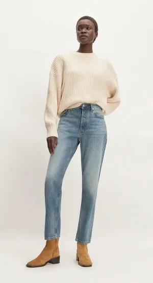 Everlane The Curvy 90S Cheeky Straight Jean Organic Cotton Crop Ankle Size 28 thumbnail 16