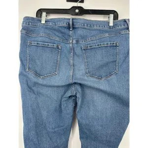 Old Navy Womens Size 16 Long Original Mid Rise Jeans Medium Wash Blue‎ Stretch thumbnail 4