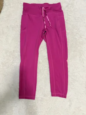 Reebok medium Women's Berry Magenta High-Waisted Athletic Leggings thumbnail 4