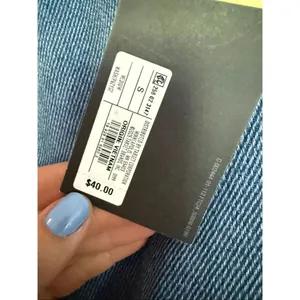 Future Collective NWT blue oversized cropped button down small thumbnail 4