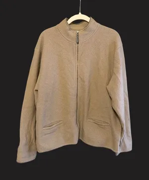 Woolrich Womens Khaki Full-Zip Wool‎ Jacket XL With Pockets thumbnail 1
