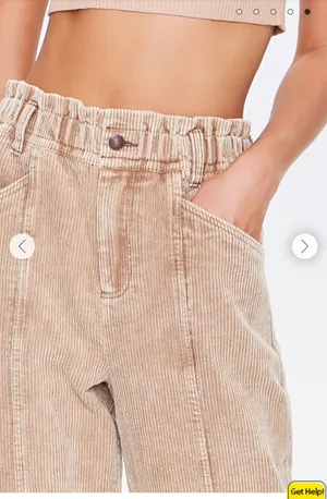 Forever 21 corduroy paper bag pants thumbnail 5