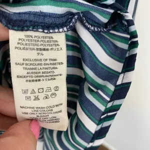 Free People Mad About You Striped Satin Button Down Shirt Small thumbnail 9