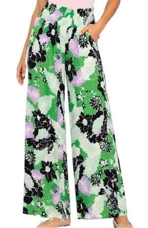 EUC Anthropologie Maeve Floral Wide Leg Pants Size thumbnail 1