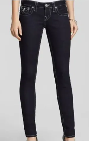 ✨True Religion Legging Sz 25 Black Jeans in Super Toxcont✨ thumbnail 1