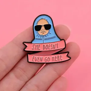 Mean Girls “She Doesn’t Even Go Here” Enamel Pin thumbnail 4