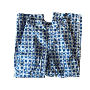 Wild Fable NWOT Blue & White Checkered Flower Pants Women Size Small Medium thumbnail 4