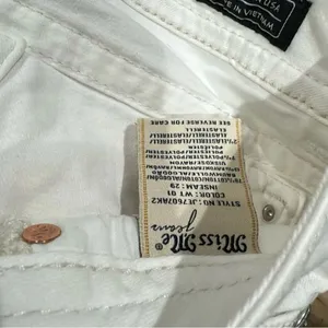 Miss Me Signature Ankle Skinny White Jeans Women’s 29 thumbnail 5