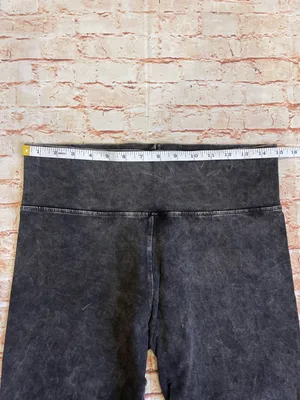 Boutique High-Waisted Washed Black Biker Shorts thumbnail 2