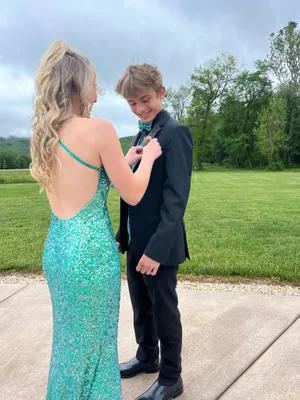 Prom Dress Green Size 0 thumbnail 4