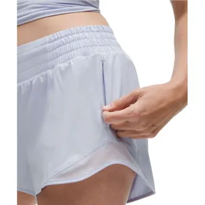 Lululemon Hotty Hot High-Rise Lined Short 2.5" Serene Blue thumbnail 4