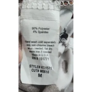 LE LIS Crop Top Womens Size M Cow Print Sleeveless Round‎ Neck Side Tie Bohemian thumbnail 6