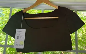 Athleta Vitaform Square Neck Crop Tee thumbnail 1