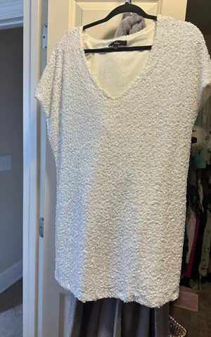 Lulus White Sequin Dress thumbnail 3