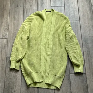 Nasty Gal Lime Knit Sweater thumbnail 1