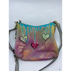 KATE Spade Customized Graffiti Blue Purple Yellow thumbnail 3
