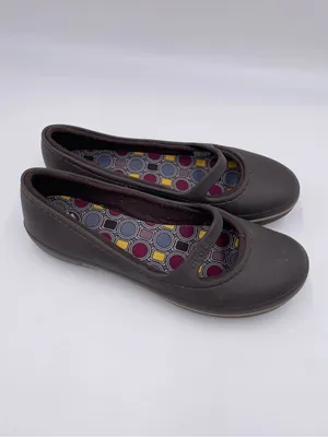 Crocs Crocband Winter Flats Mary Jane Shoes Women's Size 9 Brown Lined Y2K thumbnail 2