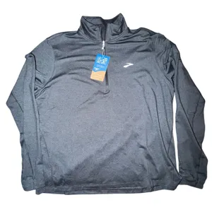 Brooks Dash 1/2 Zip 2.0 Running Top Heather Black XL 221651090-040 NWT Womens thumbnail 2