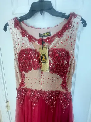 NWT Burgundy Whimsigoth Homecoming Gown Size 10 thumbnail 4