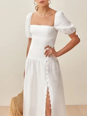 Reformation Melony Linen Dress Size 10 NWT thumbnail 2