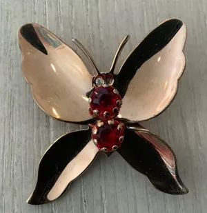Vintage brooch Red thumbnail 1