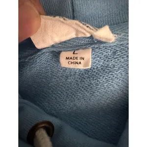 Reflex Light Blue Women's Hoodie Sweater with Drawstring Size L thumbnail 4