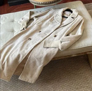 Stephanie Matthew’s Vintage Wool Blend Double Breasted Trench Coat Size 6 thumbnail 1