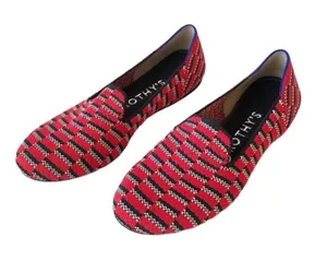 Rothy's The Loafer Cherry Red Mosaic Loafers (Retired) Size 7.5 thumbnail 1