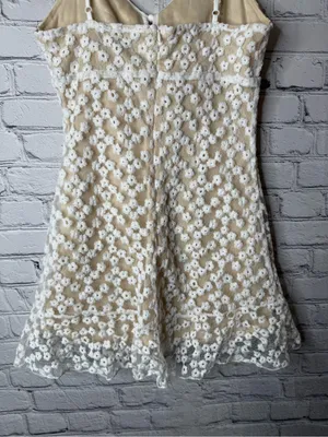 Lulus Charmaine white Floral Lace Mini Dress XS thumbnail 8