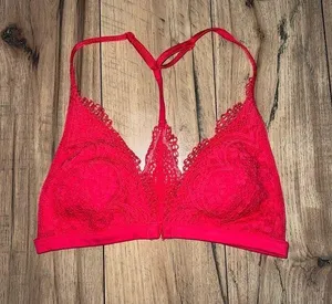 red victoria’s secret bralette thumbnail 1