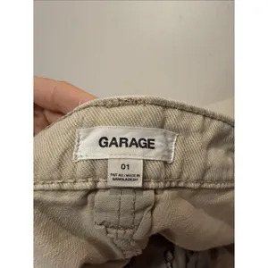 Garage Straight Leg Khaki Cargo Pants Large Side + Back Pockets Baggy Size 01 thumbnail 3