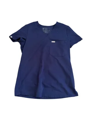 FIGS Navy V Neck Scrubs Top Size XXS Womens thumbnail 5