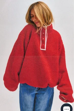 Park Valentines Day Collection Fleece Pullover red thumbnail 1