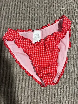 Wild Fable Red Gingham Bikini Bottoms thumbnail 3