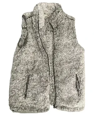 Altar'd State Light Grey Sherpa Vest Size Small‎ thumbnail 1