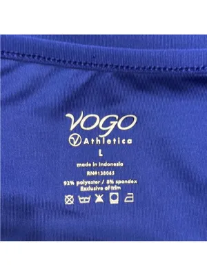 VOGO Athletica Royal Blue Long-Sleeve Performance Tee thumbnail 2
