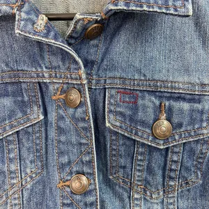 Adam Levine medium wash denim cotton pocket sleeveless button front‎ vest small thumbnail 5