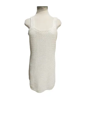 Gap Crochet Mini Dress. Off White Size Medium NWT thumbnail 7