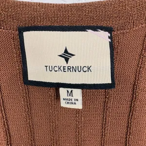 Tuckernuck Ari Knit Tank Top Bronze Brown Metallic Viscose Poly Nylon Medium thumbnail 5