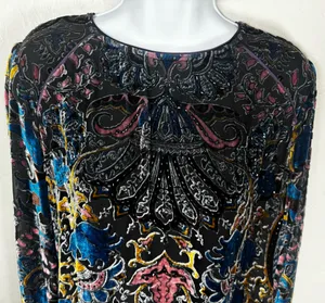 Hale Bob Silk Odile Medallion Silk/Rayon Velvet Burnout Dress thumbnail 6