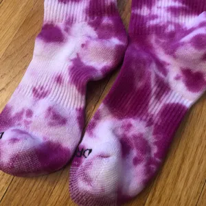 Tie Dye Crew Socks Pink thumbnail 5