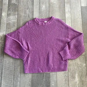 A New Days Size Medium Purple Crewneck Pullover Sweater thumbnail 6