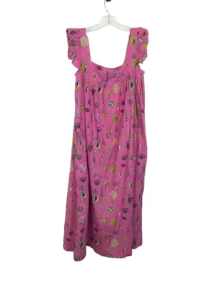 NWT Printfresh Size Medium 100% Organic Cotton Pink Beachcomber Shore Dress NEW thumbnail 2