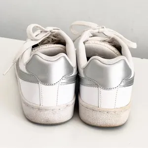 Nike White 454256 ‘Court Majestic’ Silver Sneakers, Size 8 thumbnail 5