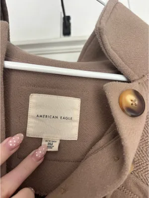 American Eagle brown oversized pullover long sleeve  thumbnail 2